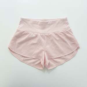 The Gym People High Waisted Running Shorts with Zipper Pocket Pink